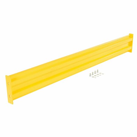 VESTIL Bolt-On Style Guard Rail 8 Ft - Yellow GR-F2R-BO-8-YL